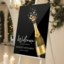 Elegant Champagne Black & Cream Wedding