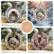 Foils Wreaths Pet First Christmas Ornaments