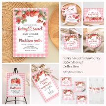 Berry Sweet Strawberry Shower Set