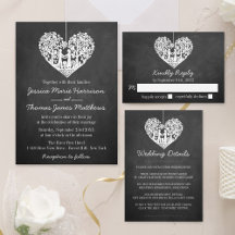 Hanging Heart Tree Chalkboard Wedding Collection
