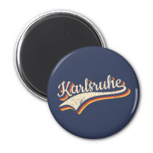 Deutschland Retro Typografie Magneten