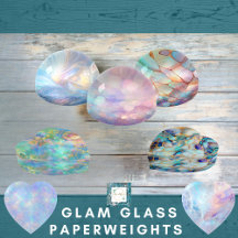 Gorgeous Glam Glass Paperweights