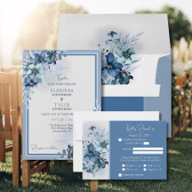 Blue Floral Wedding Suite