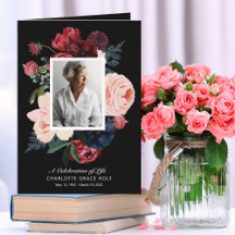 Folded Celebration of Life Programs