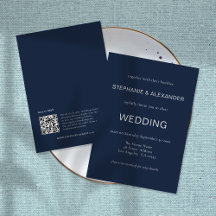 Navy Blue and White Wedding 
