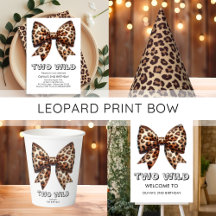 Leopard Print Bow