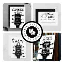 Guitar Rock and Roll Baby Shower
