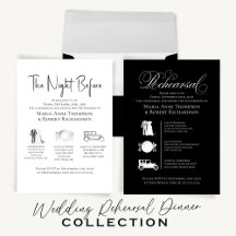 Wedding Rehearsal Dinner Invitation Templates