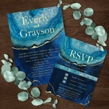 Silver, Gold & Rose Gold Foil Invitations