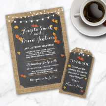 Fall Leaves Burlap Collection