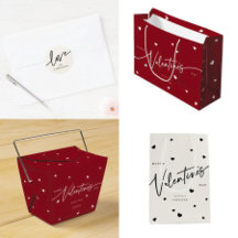 Valentine's/Galentine's Gift Bags, Boxes+Stickers