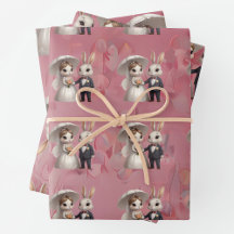 Cute Wedding Couple made with a Paper design image