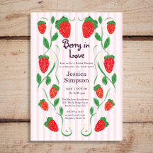 Berry In Love Art Nouveau Bridal Shower