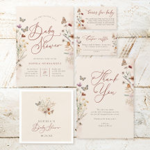 Boho Wildflower Baby Shower