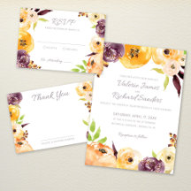 Watercolor Floral Wedding Collection