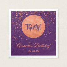 30th birthday party - rose gold