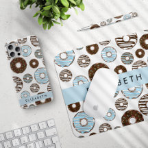 Blue and Brown Donuts - Home Decor Collection