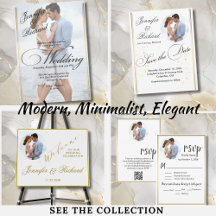 Modern Minimalist Elegant Photo Wedding Collection