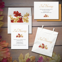 Thanksgiving Dinner Elegant Fall Foliage