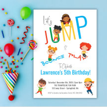 Jump, Bounce & Play Kids Birthday Party (Blue)