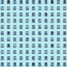 Teal Blue Golden Gem Jewelry Collection Suite