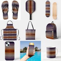 Shades Of Orange And Purple Salty Watercolor Art