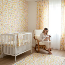 retro daisy nursery collection