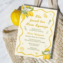 Main Squeeze Bridal Shower Lemon Bridal Shower