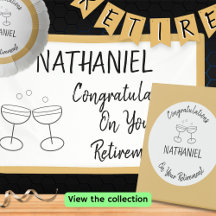 Retirement Celebration and Party Supplies