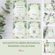 Eucalyptus Green Botanical Wedding Collection