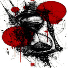 Abstract Trash Polka Hourglass Collection
