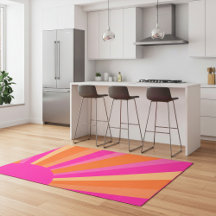 Stylish, Colorful Rugs in Modern Sunburst Design