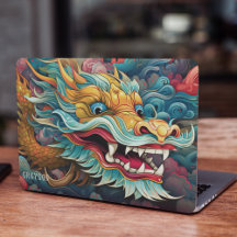 Colorful Dragon Modern Personalized Name