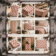 Cozy Cute Red Christmas Stocking Collection
