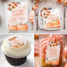 Fall Birthday Party Supplies
