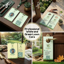 Professional White and Green Lawn Care & Landscapi