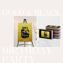 Birthday - 50th Gold and Black Party