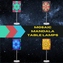 Mosaic Mandala Table Lamps
