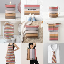 Coffee Cream Gray Dusty Rose On Watercolor Paper