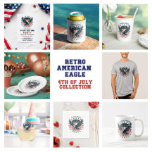 Patriotic Retro American Eagle