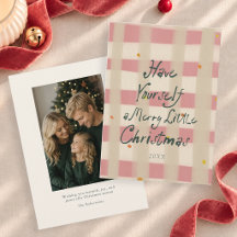 Pink Gingham Bow Christmas Collection
