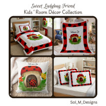 Sweet Ladybug Friend Kids' Room Décor Collection