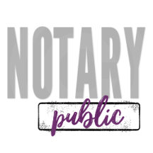 Notary Public Big Font Grunge