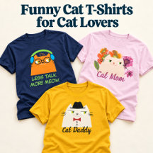 Funny Cat T-Shirts for Cat Lovers