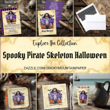 Spooky Pirate Skeleton Halloween Collection