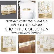Elegant Gold Marble Business Card Suite