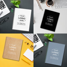 Custom Business Logo Spiral Notebook Collection