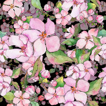 Pink Cherry Blossoms On Black Wedding Collection