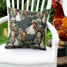 Roosters in the Garden