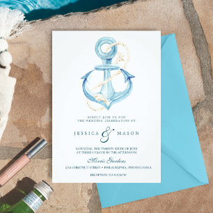 Invitaciones tridimensionales a bodas náuticas de 